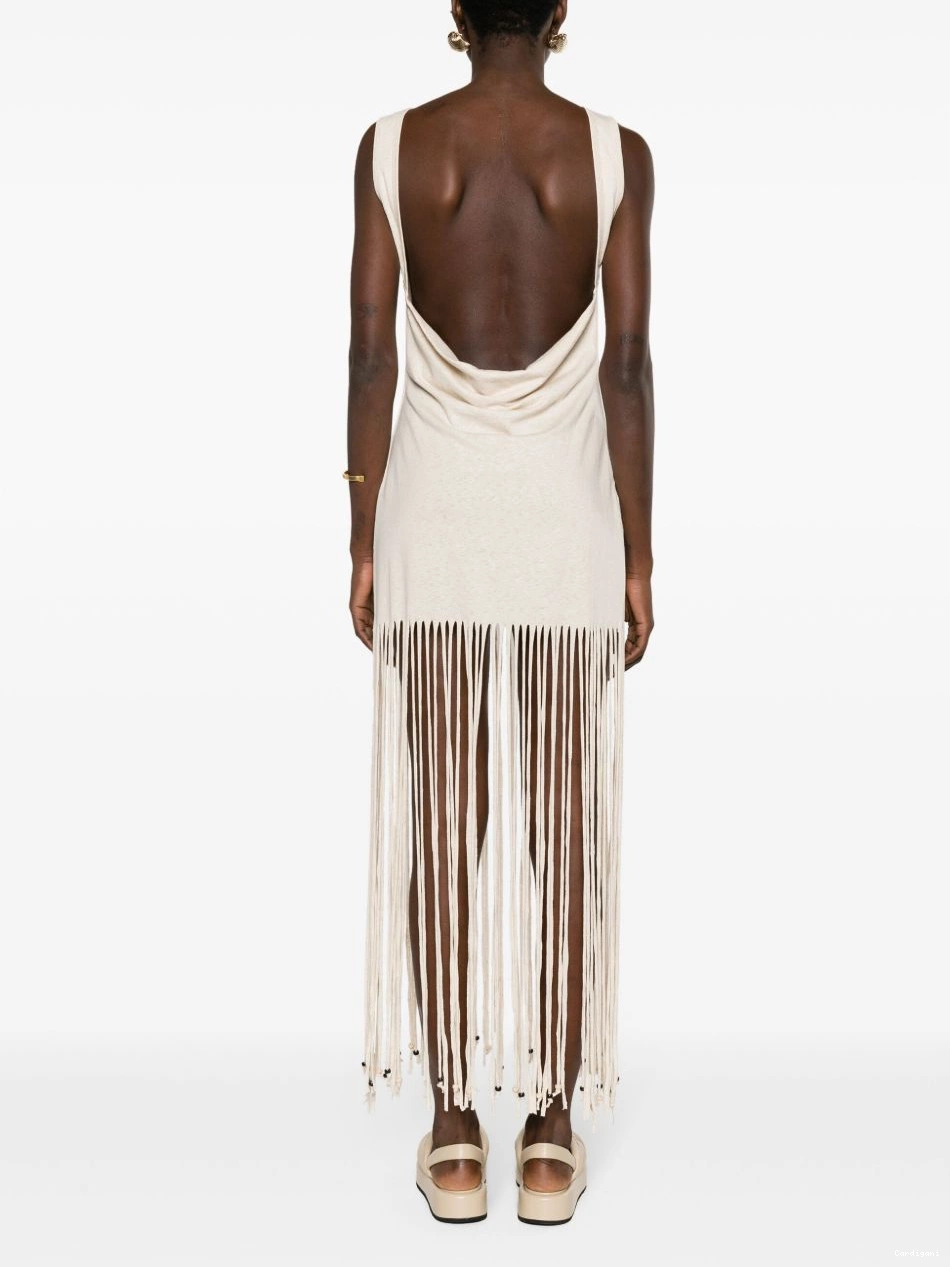 Affordable Alanui Women dress maxi fringed Monsoon 0819